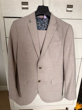 Men's YouthLight Taupe Suit Blazer Pants Graduation Communion
